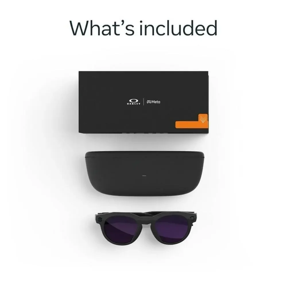 Oakley Meta HSTN, Black Smart AI Glasses Camera, Transitions Amethyst Lenses